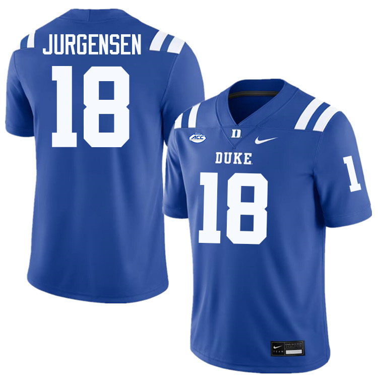 Sonny Jurgensen Duke Jersey,Duke Blue Devils #18 Sonny Jurgensen Jersey Youth College-Blue